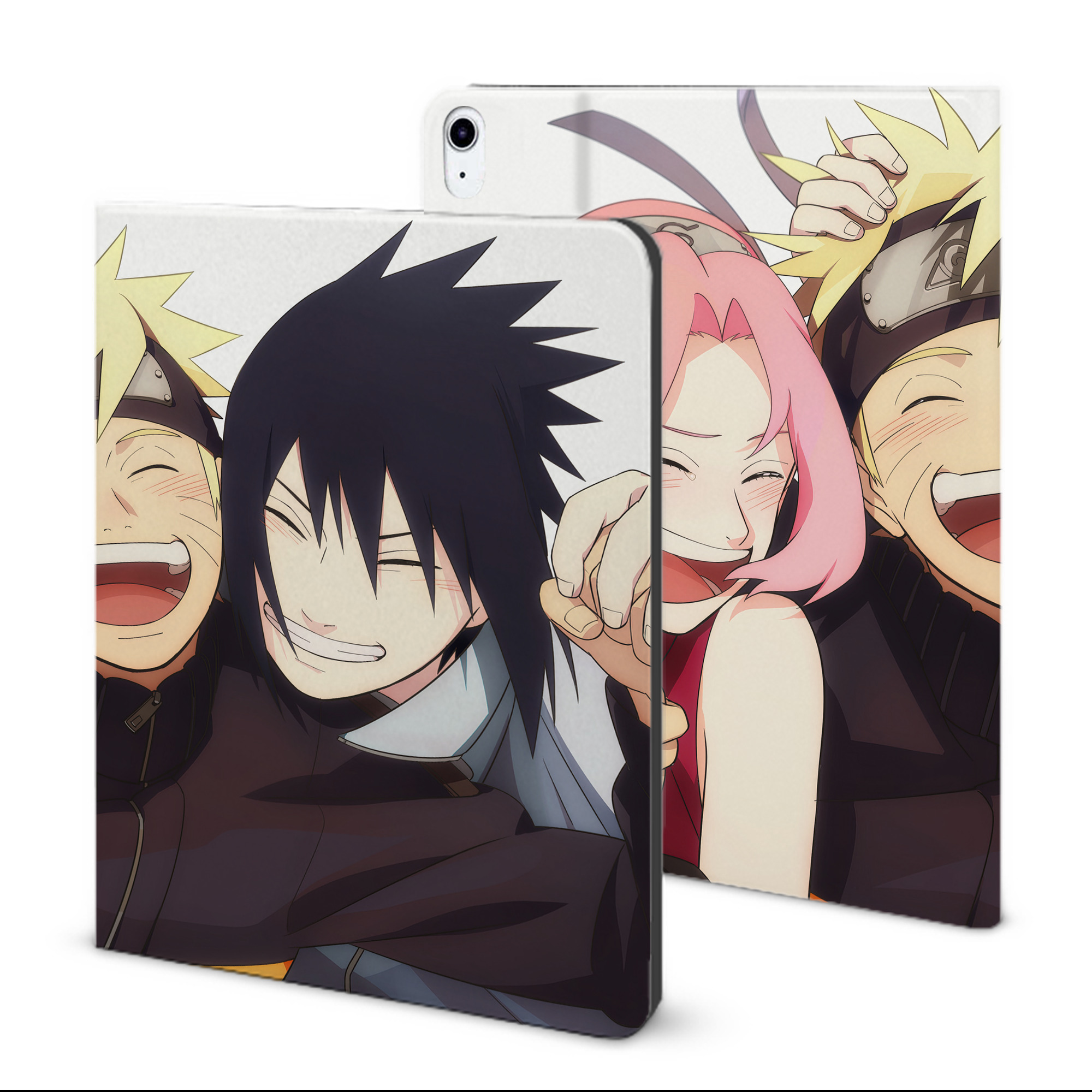 （画像用） NARUTO -ナルト- NARUTO -ナルト- 疾風伝 IPad ケース ブック型 PUレザー TPU 耐衝撃 軽量 薄型 ペン収納なし 全面保護 IPad 各モデル対応